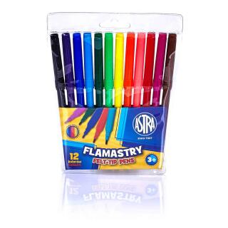 Flamastry szkolne Astra CX Felt-Tip Pens 12 kolorów