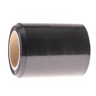 Folia stretch Office Products Mini Rap 23 mikrony, szerokość 10 cm, czarna rolka 0,3 kg