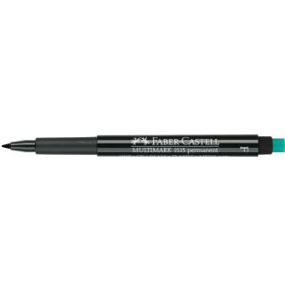 Foliopis permanentny Faber Castell Multimark OHP F 1523, z gumką, końcówka 0.6 mm czarny
