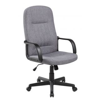 Fotel biurowy z tkaniną membranową Malta Office Products, obrotowy z mechanizmem TILT szary