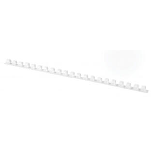 Grzbiety do bindowania Office Products 8 mm, do 45 kartek, plastikowe, 100 sztuk biale