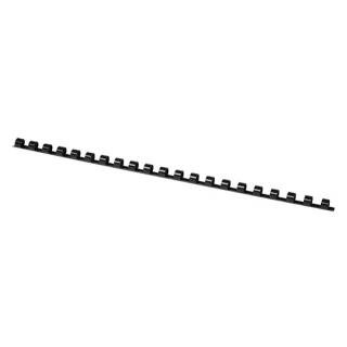 Grzbiety do bindowania Office Products 8 mm, do 45 kartek, plastikowe, 100 sztuk czarny
