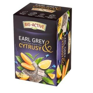 Herbata czarna Big-Active Earl Grey & Cytrusy, aromatyzowana, ekspresowa 20 torebek