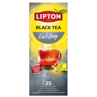 Herbata czarna Lipton Feel Good Selection Energise Earl Grey, aromatyzowana, torebki w kopertach 25 kopert