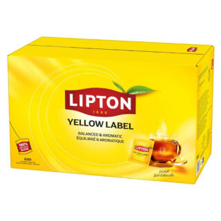 Herbata czarna Lipton Yellow Label, torebki w kopertach 600 kopert