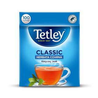 Herbata czarna Tetley Classic, aromatyzowana, torebki bez sznureczków 100 torebek