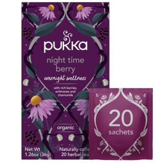 Herbata funkcyjna Pukka Night Time Berry, ziołowa, spokojna noc 20 kopert