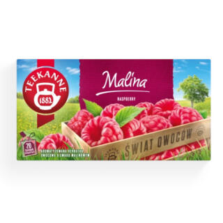 Herbata owocowa Teekanne World of Fruits Malina, torebki w kopertach 20 kopert