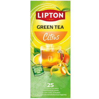 Herbata zielona Lipton Feel Good Selection Balance Citrus, aromatyzowana, torebki w kopertach 25 kopert