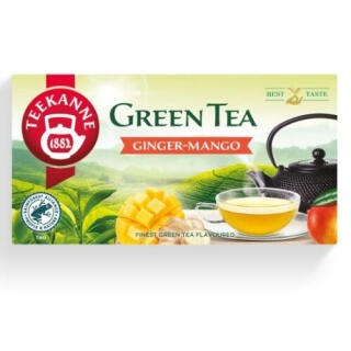 Herbata zielona Teekanne Green Tea Imbir Mango, aromatyzowana, torebki w kopertach 20 kopert