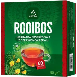 Herbata ziołowa Astra Rooibos z Czerwonokrzewu, torebki ze sznureczkami 60 torebek