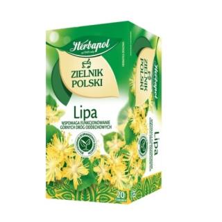 Herbata ziołowa Herbapol Zielnik Polski Lipa, torebki bez sznureczków 20 torebek