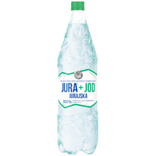 Jurajska + Jod 1,5L x 6 sztuk, funkcjonalna woda mineralna, w butelkach PET lekko gazowana