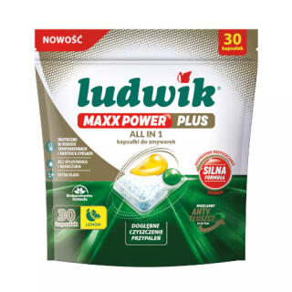 Kapsułki do zmywarek Ludwik All in 1 Maxx Power Plus Lemon, tabletki 30 sztuk