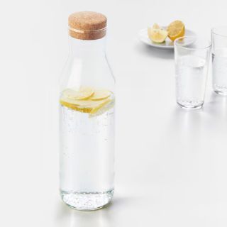 Karafka szklana 1L transparentna IKEA 365+, z korkiem 1 sztuka