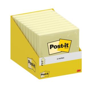 Karteczki harmonijkowe Post-it Z-Notes 76 x 76 mm, żółte bloczki 1 x 100 kartek