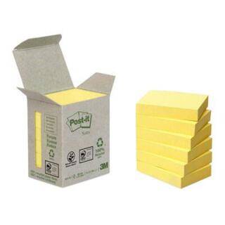 Karteczki samoprzylepne Post-it 38 x 51 mm, ekologiczne żółte bloczki 6 x 100 kartek
