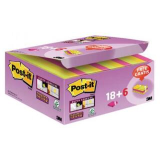 Karteczki samoprzylepne Post-it Super Sticky 47,6 x 47,6 mm, 3 kolory bloczków 24 x 90 kartek