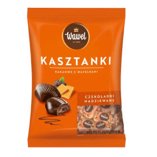 Kasztanki Wawel, czekoladki z nadzieniem kakaowym z wafelkami 1 kg