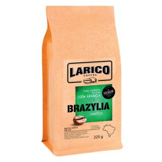 Kawa LARICO Brazylia Santos, ziarnista 100% arabika 225 g