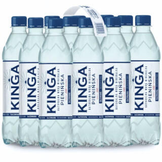 Kinga Pienińska 0,5L x 12 sztuk, woda wysoko zmineralizowana niskosodowa, w butelkach PET gazowana