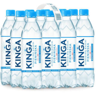 Kinga Pienińska 0,5L x 12 sztuk, woda wysoko zmineralizowana niskosodowa, w butelkach PET niegazowana