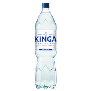 Kinga Sparclino 1,5L x 6 sztuk, woda wysoko zmineralizowana niskosodowa, w butelkach PET gazowana
