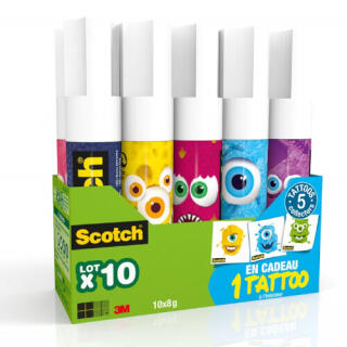 Klej w sztyfcie Scotch Monster 10 sztuk 8 g
