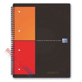 Kołozeszyt Oxford International NoteBook A4+, w linie, twarda oprawa 80 kartek
