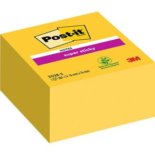 Kostka karteczek samoprzylepnych Post-it Super Sticky 76 x 76 mm, żółta 1 x 350 kartek