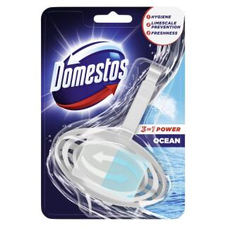 Kostka toaletowa Domestos 3w1 35g, zawieszka do WC
 ocean