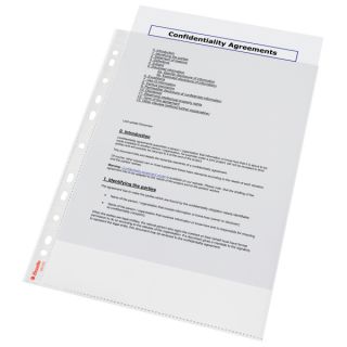 Koszulki krystaliczne Esselte A4 / 55 mikronów, w pudełku 100 sztuk