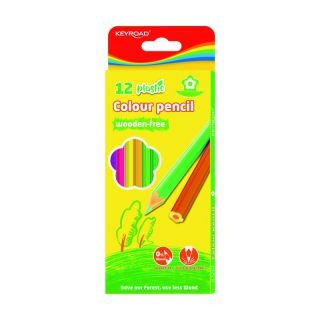 Kredki ołówkowe KEYROAD Colour Pencil, bezdrzewne 12 kolorów