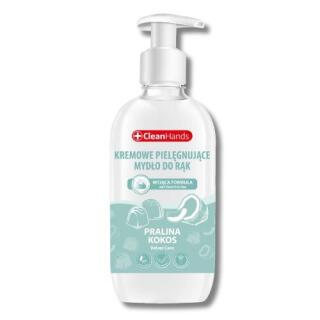Kremowe mydło w płynie Clean Hands 500 ml, butelka z pompką pralina i kokos