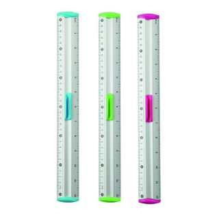 Linijka aluminiowa z uchwytem KEYROAD Measure Clip Ruler, bezpieczne brzegi 30 cm