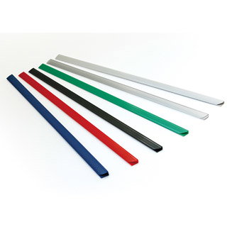 Listwy wsuwane Standard 10 mm A4, grzbiety do 50 kartek niebieski