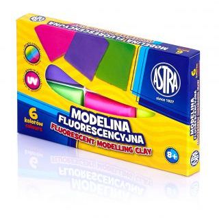 Modelina fluorestencyjna Astra, termoutwardzalna 6 kolorów