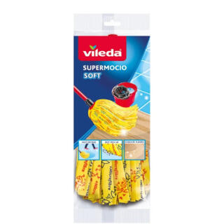 Mop paskowy Vileda Supermocio Soft, zapasowy wkład z wiskozy żółty