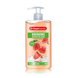 Mydło w płynie Clean Hands 300 ml, kremowe, z pompką ekstrakt z arbuza