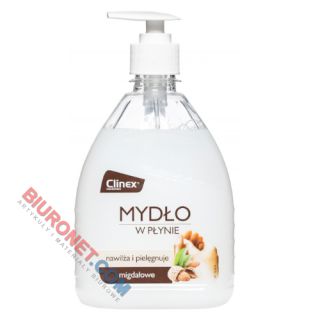 Mydło w płynie CLINEX Liquid Soap, zapach migdałowy, butelka z pompką 500 ml