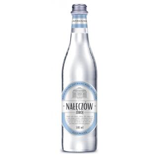 Nałęczów Zdrój 0,5L x 12 sztuk, woda mineralna w szklanych butelkach gazowana