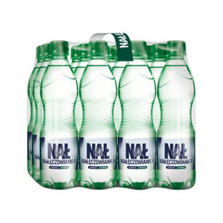 Nałęczowianka 0,5L x 12 sztuk, woda mineralna, w butelkach PET mocniejszy gaz