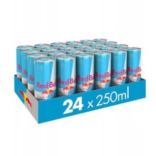 Napój energetyczny bez cukru Red Bull SugarFree 250 ml, gazowany, w puszce 24 sztuki