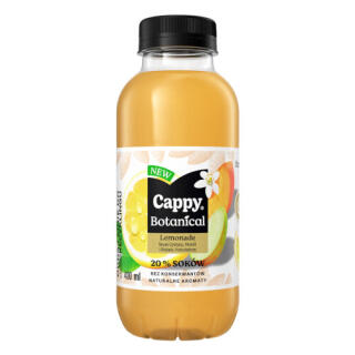 Napój owocowy Cappy Botanical Lemoniada Cytryna, Morela i Kwiat Pomarańczy 400 ml, w butelce PET 1 sztuka
