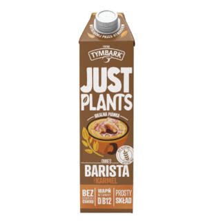 Napój roślinny Tymbark Just Plants Barista Owies Karmel, mleko owsiane, bez cukru 1L