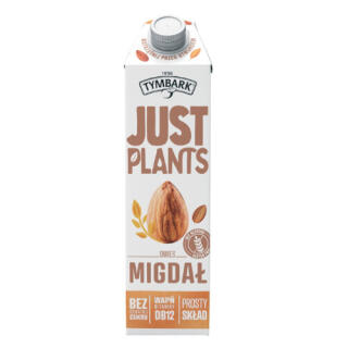 Napój roślinny Tymbark Just Plants Owies Migdał, mleko owsiano - migdałowe, bez cukru 1L