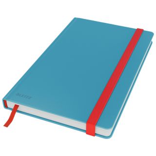 Notatnik Leitz Cosy Soft Touch A5, 96 kartek w kratkę, twarda okładka z gumką morski niebieski