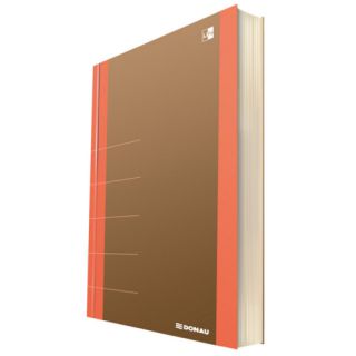 Notes Donau Life 165 x 210 mm, 80 kartek w kratkę, notatnik organizer pomarańczowy