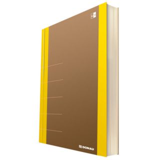 Notes Donau Life 165 x 210 mm, 80 kartek w kratkę, notatnik organizer żółty