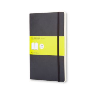 Notes Moleskine Classic L 13x21 cm, 192 strony, gładki, miękka oprawa z gumką czarny